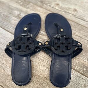 Tory Burch Navy Blue Sandals